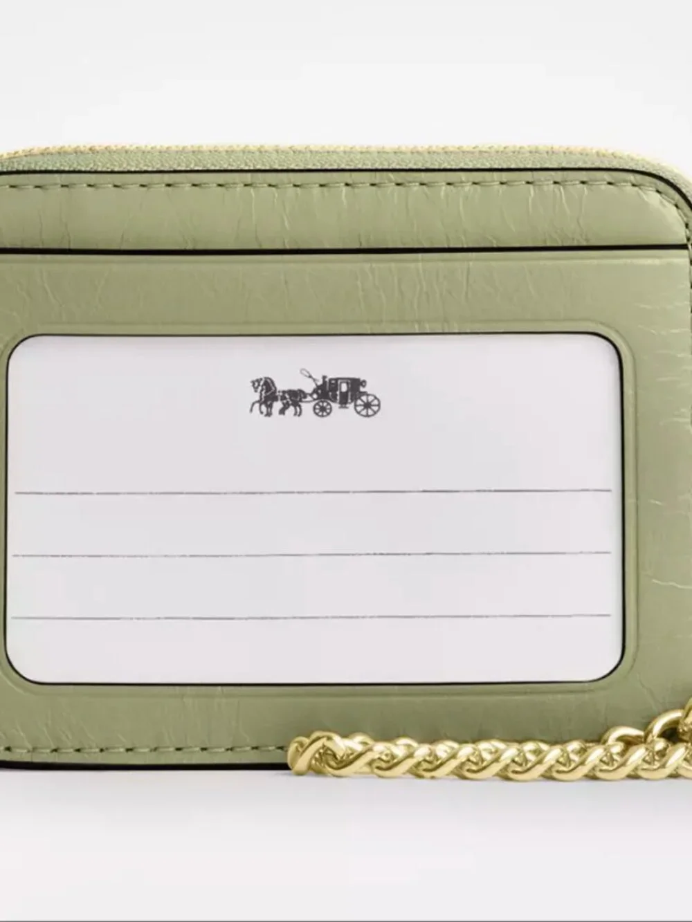 NWT Coach Zip Card Case With Quilting CEC51
